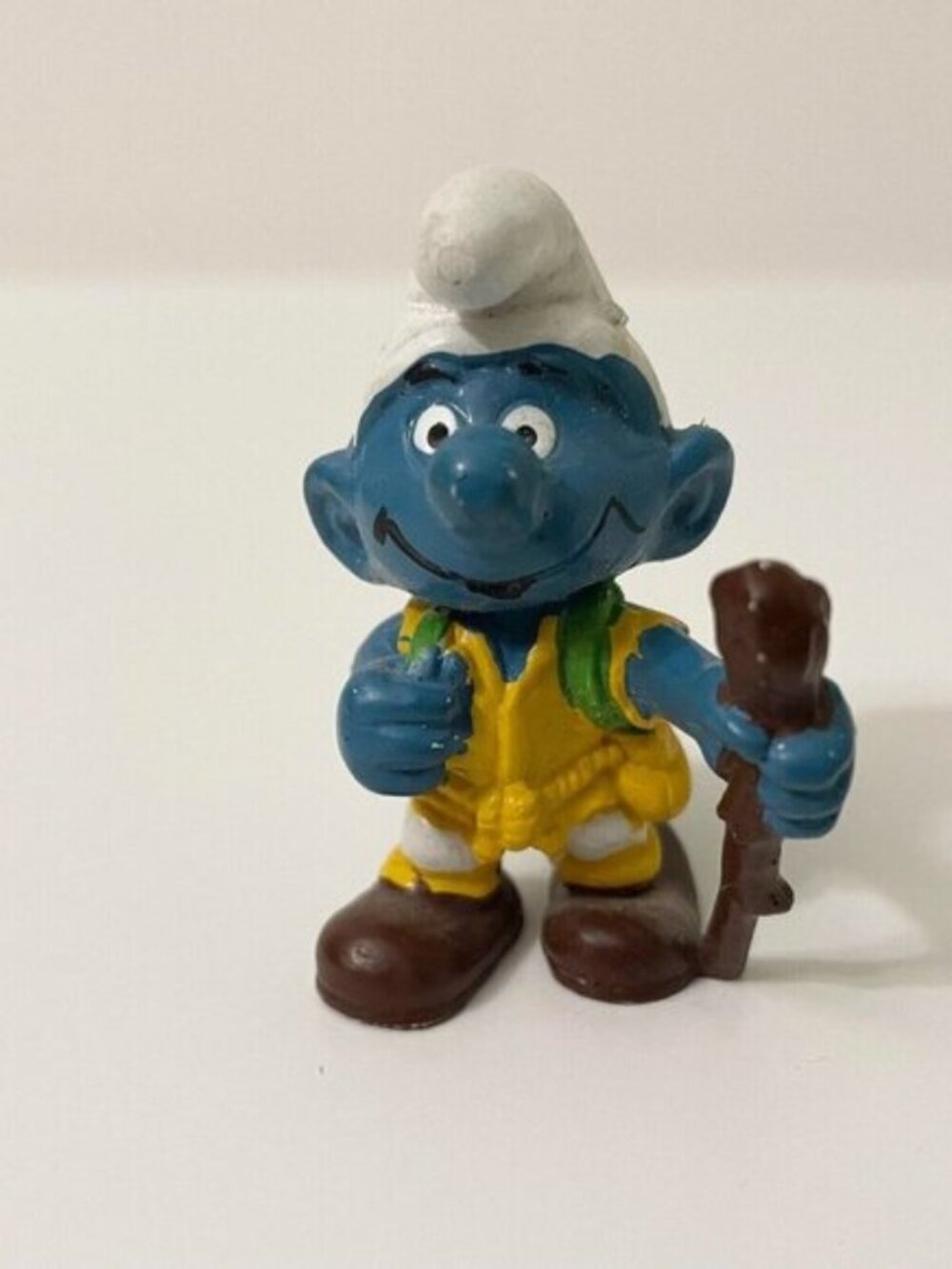Smurfs Hiker Smurf Walking Stick Hiking Figure Schleich Peyo